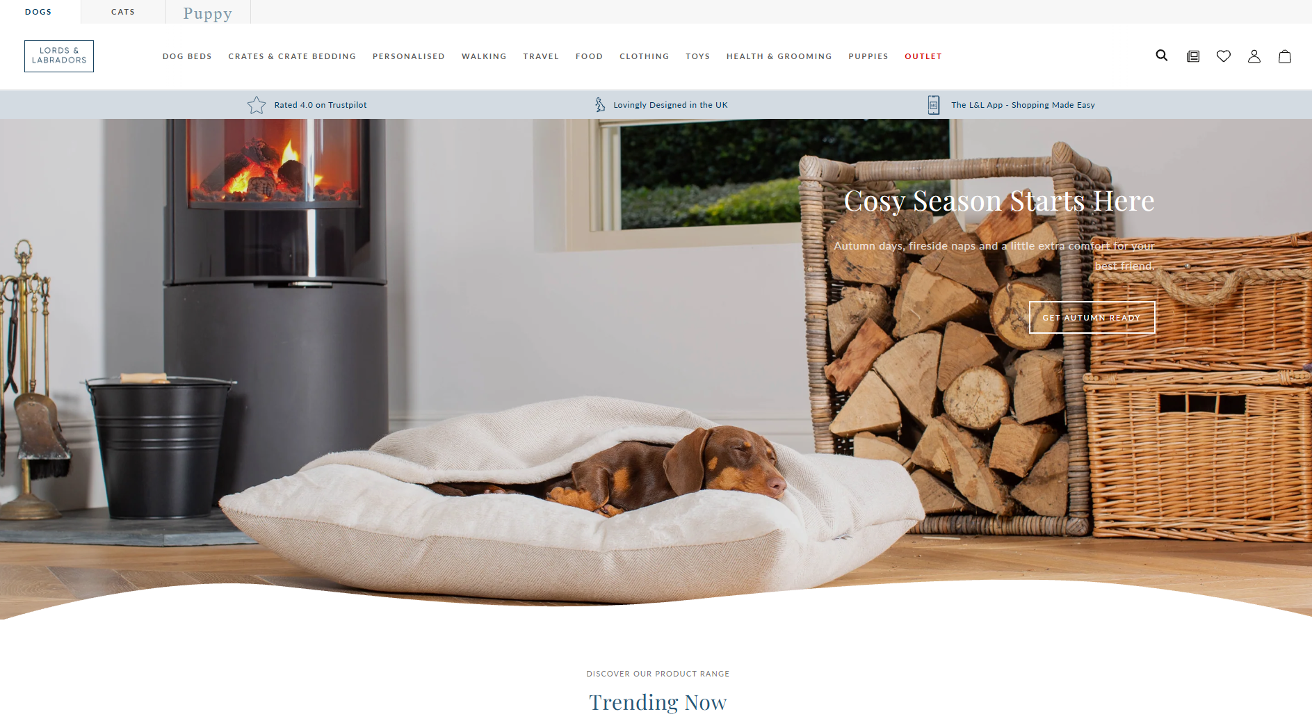 Lords & Labradors website