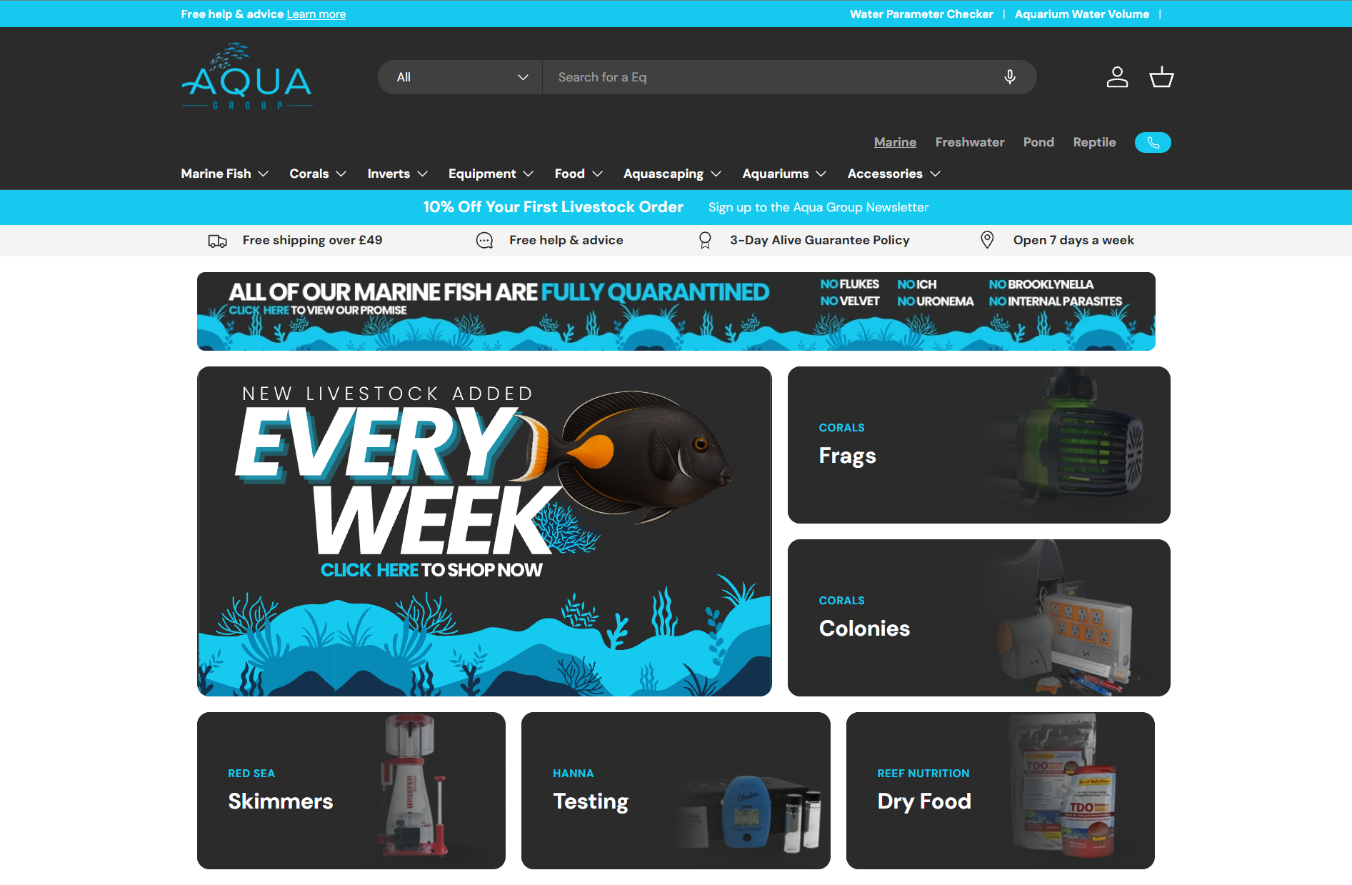 Aqua Group website